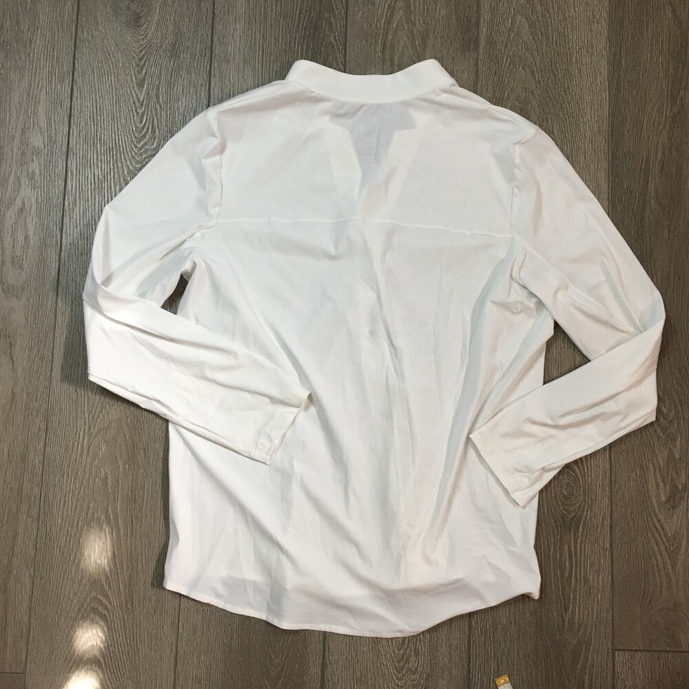 Aday Something Borrowed Slim White Button Down Sh… - image 2